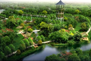 ②著名园林景观PSD分层素材 景观设计效果图素材 园林后期素材